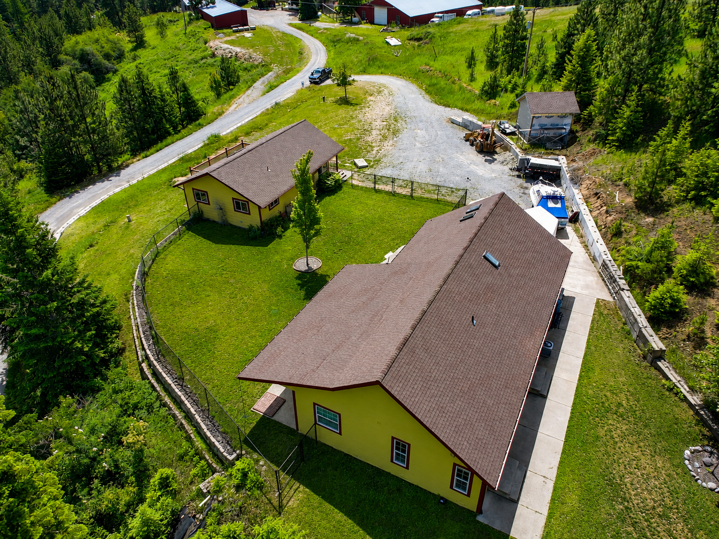 Both homes overhead aerial
