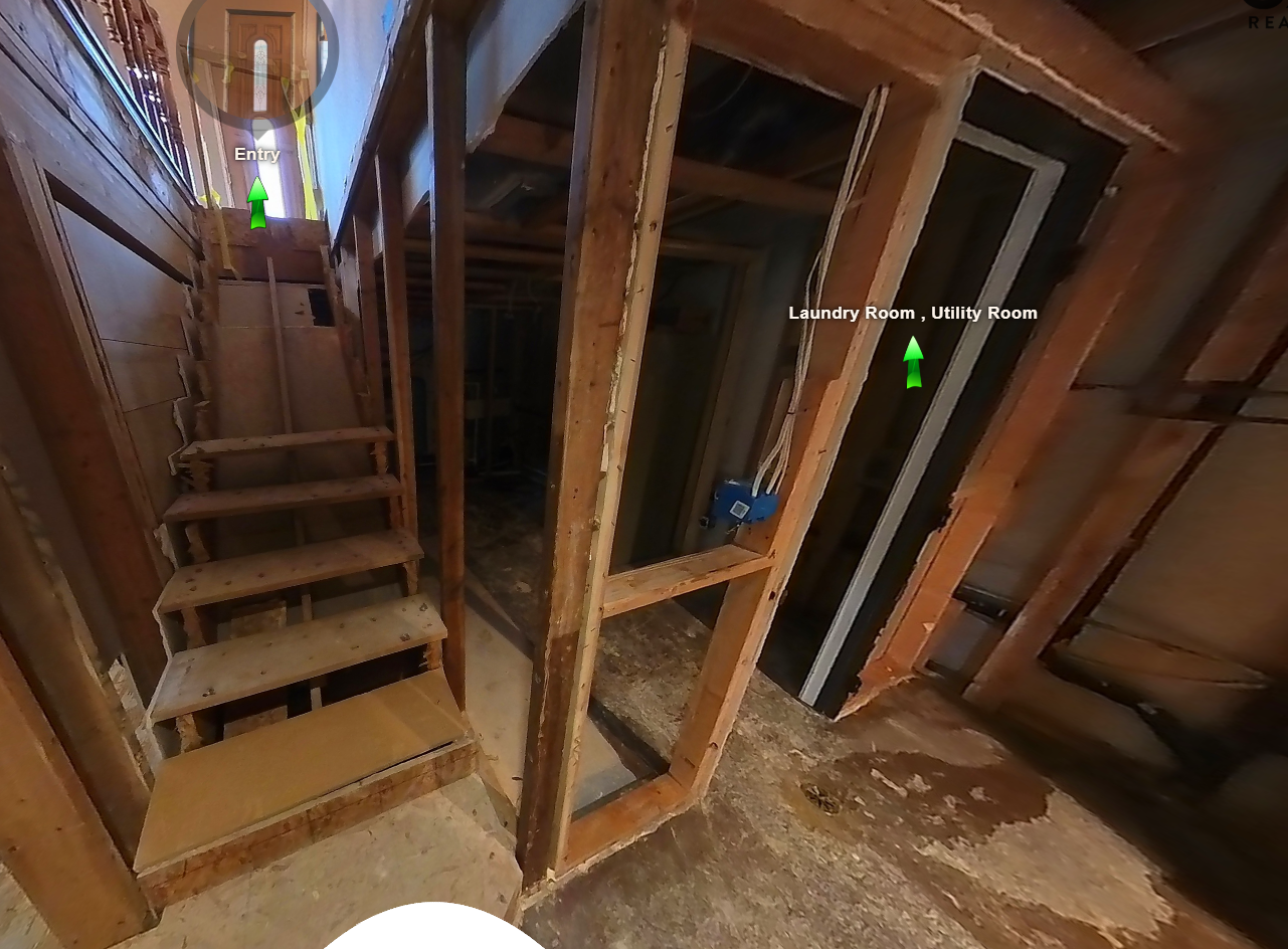Stairs before renovation